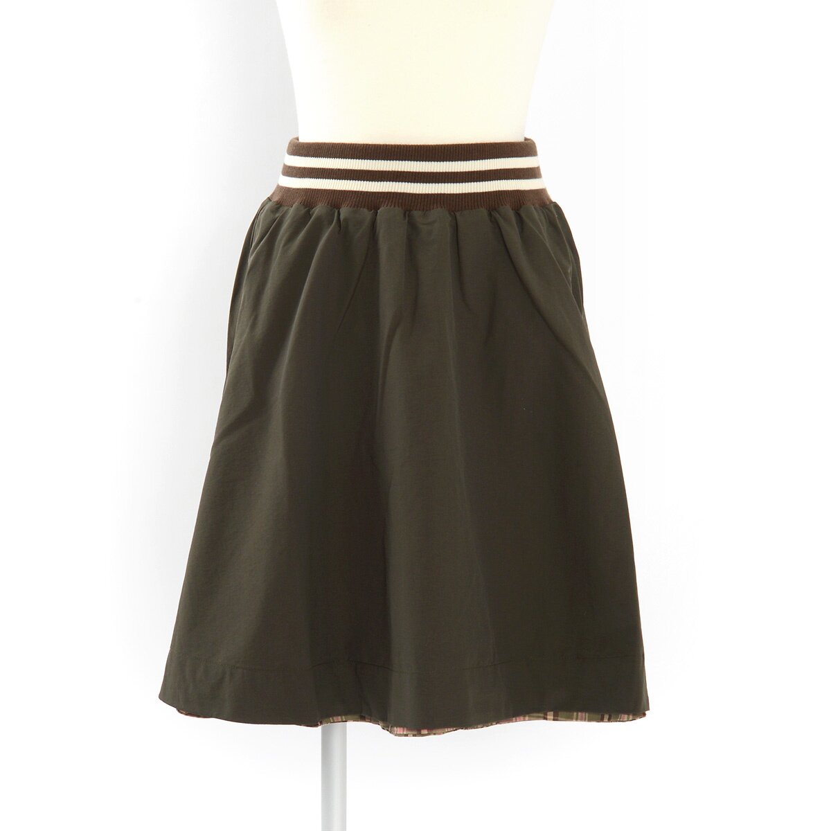OLIVE des OLIVE Plaid x Solid Color Reversible Skirt - Tokyo Otaku Mode ...