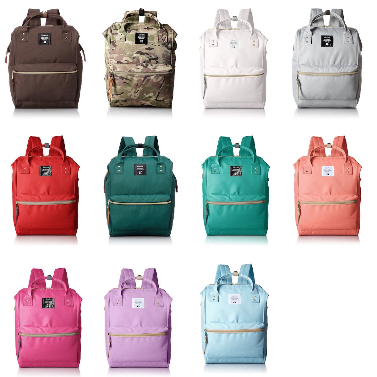  anello(アネロ) Men's Regular Size Metal Backpack, Tricolor:  Clothing, Shoes & Jewelry