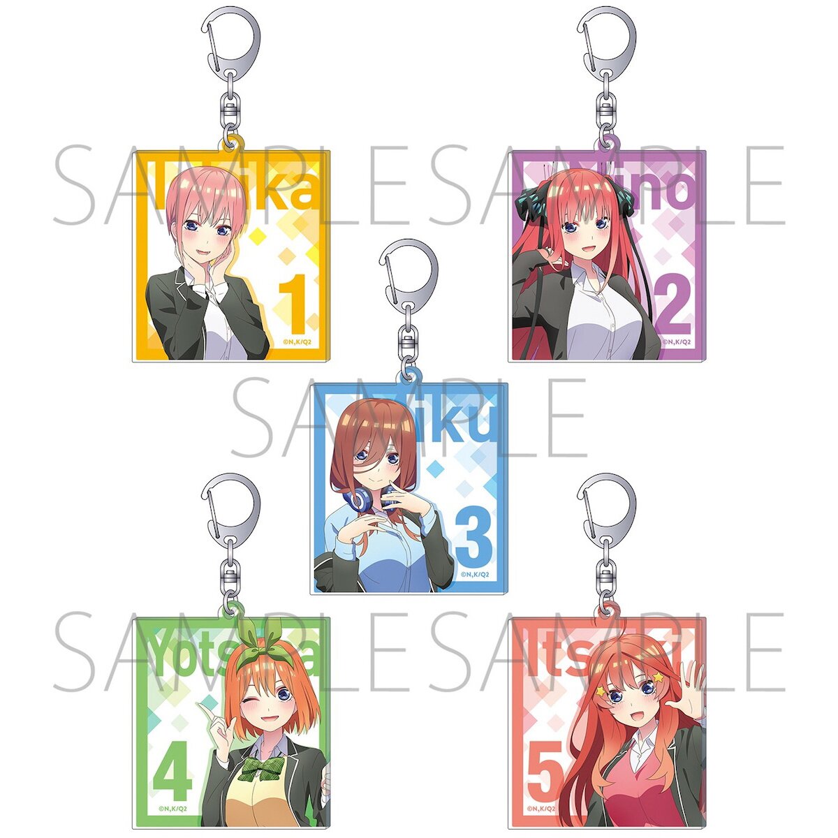 The Quintessential Quintuplets ∬ Acrylic Keychain Collection Tokyo