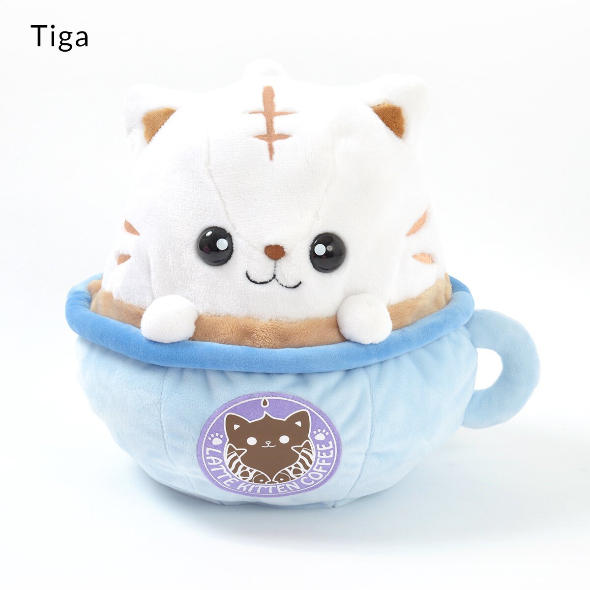 latte kitten coffee plush