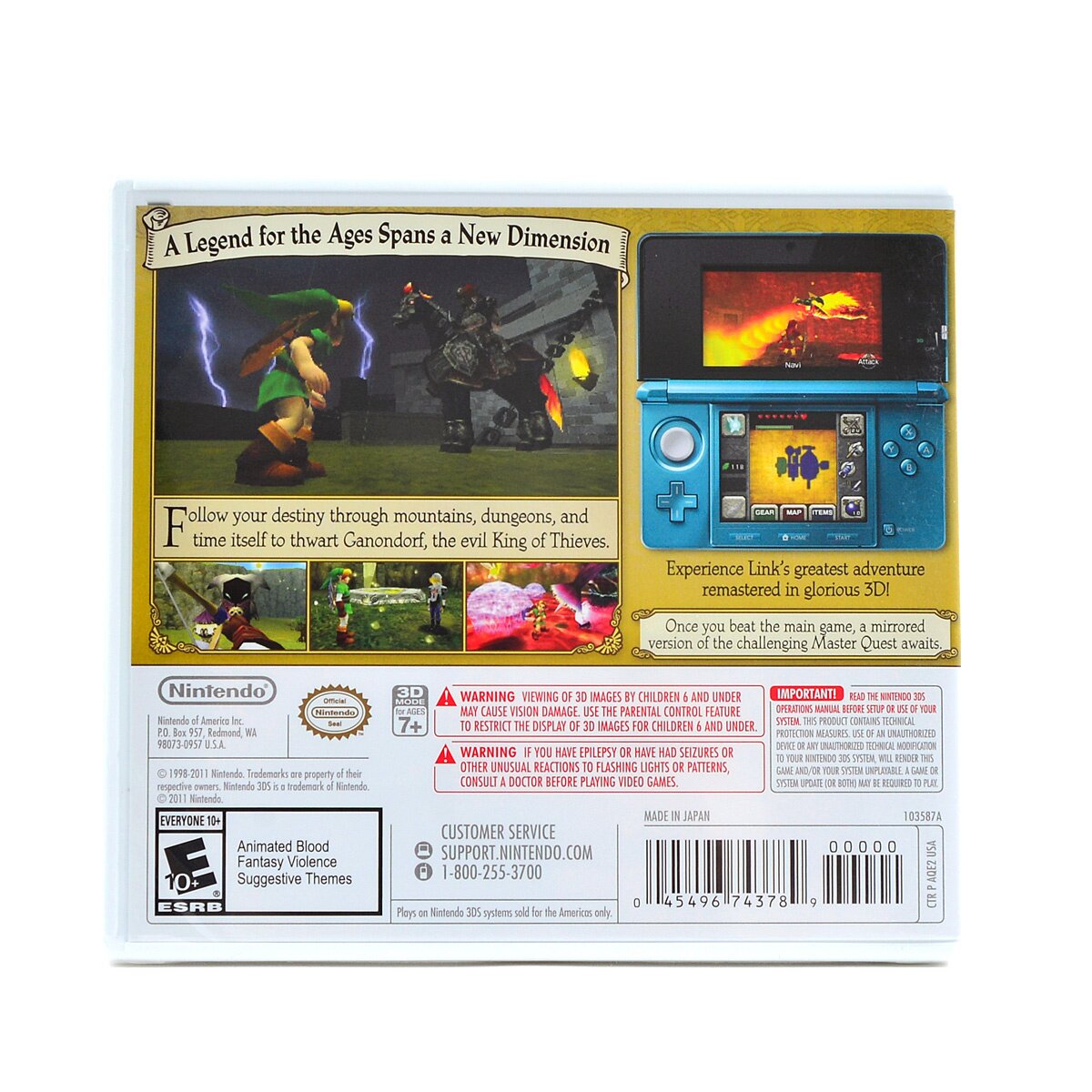  Legend of Zelda: Ocarina of Time 3D - For Nintendo 3DS