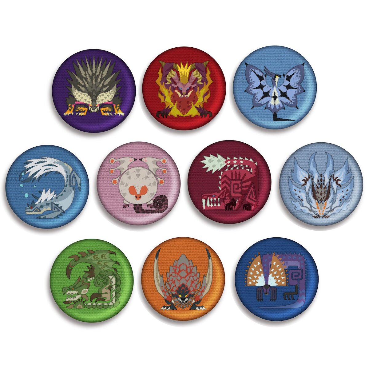 Monster Hunter: World Embroidered Pin Badge Collection Box