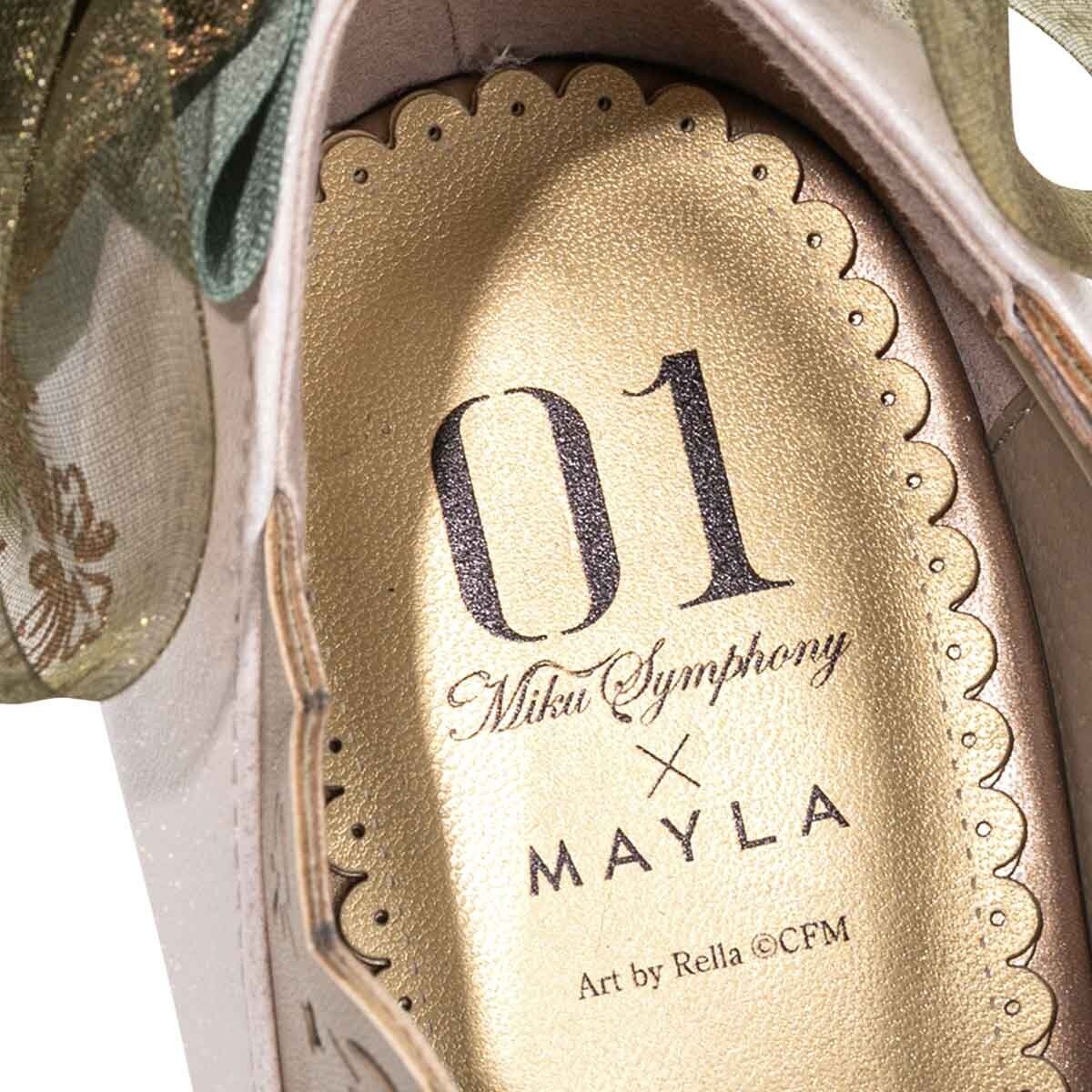 miku@フォロー割50円 専用 X-FLY 5 28.0㎝新品未使用 MAYLA Hatsune Miku Symphony Iconique Shoes Objet Pumps [Miku