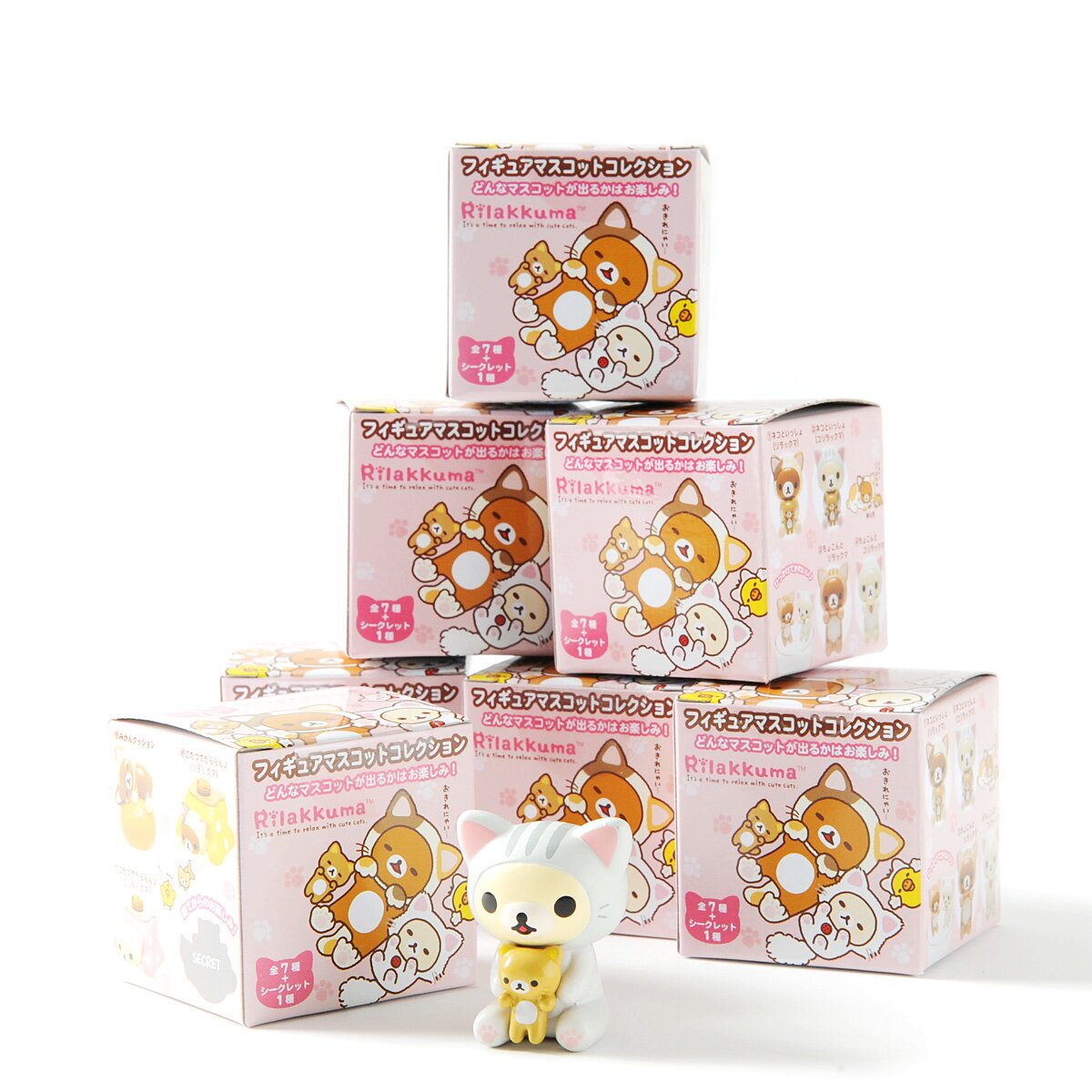 Rilakkuma Motto Nonbiri Neko Mini Figures (Blind Box): San-X