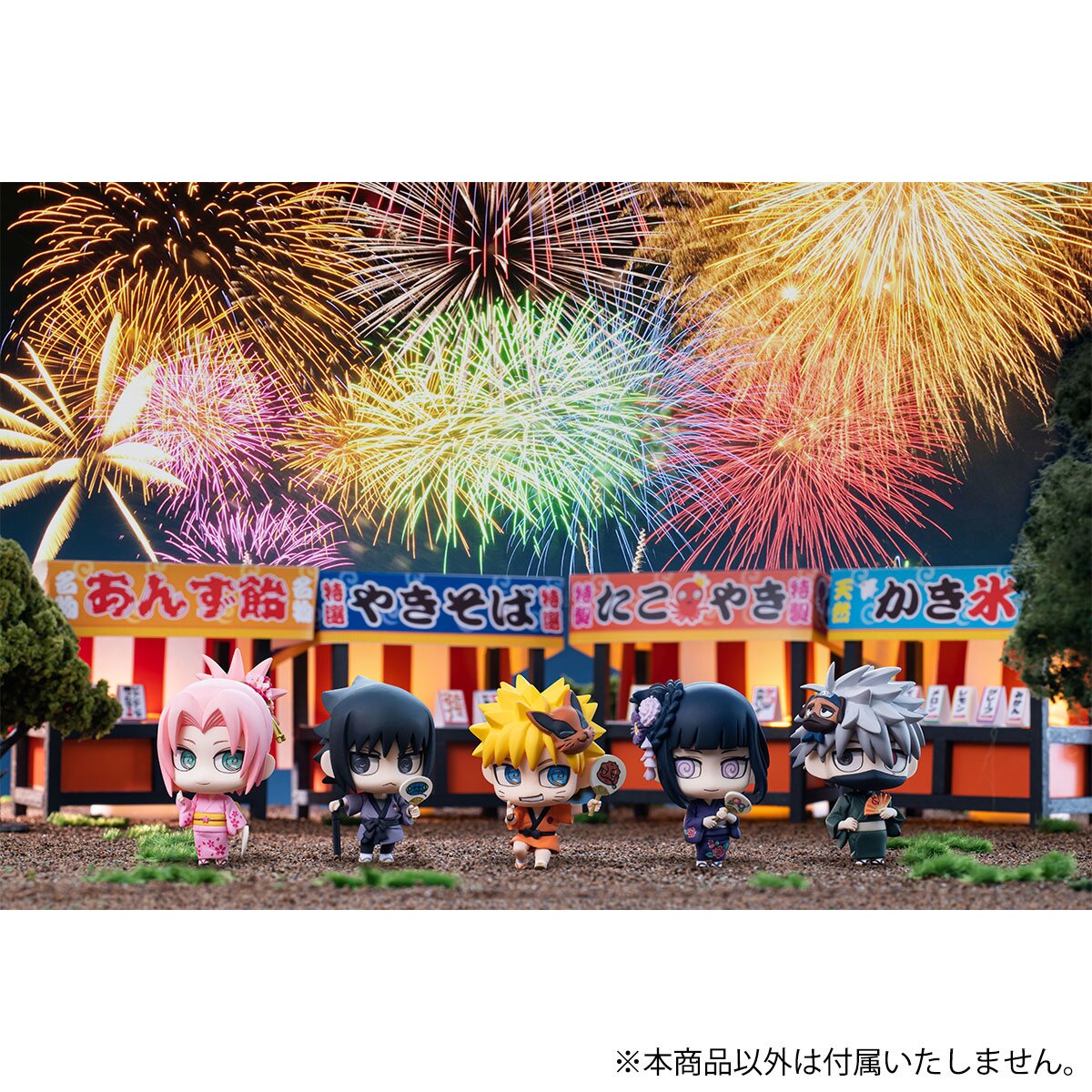 Set figuras con postal megahouse naruto shippuden petit