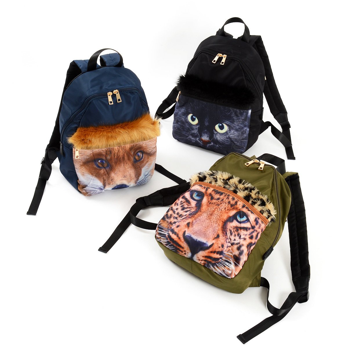 Misfits Animal Face Backpack w/ Faux Fur: Misfits - Tokyo Otaku Mode (TOM)