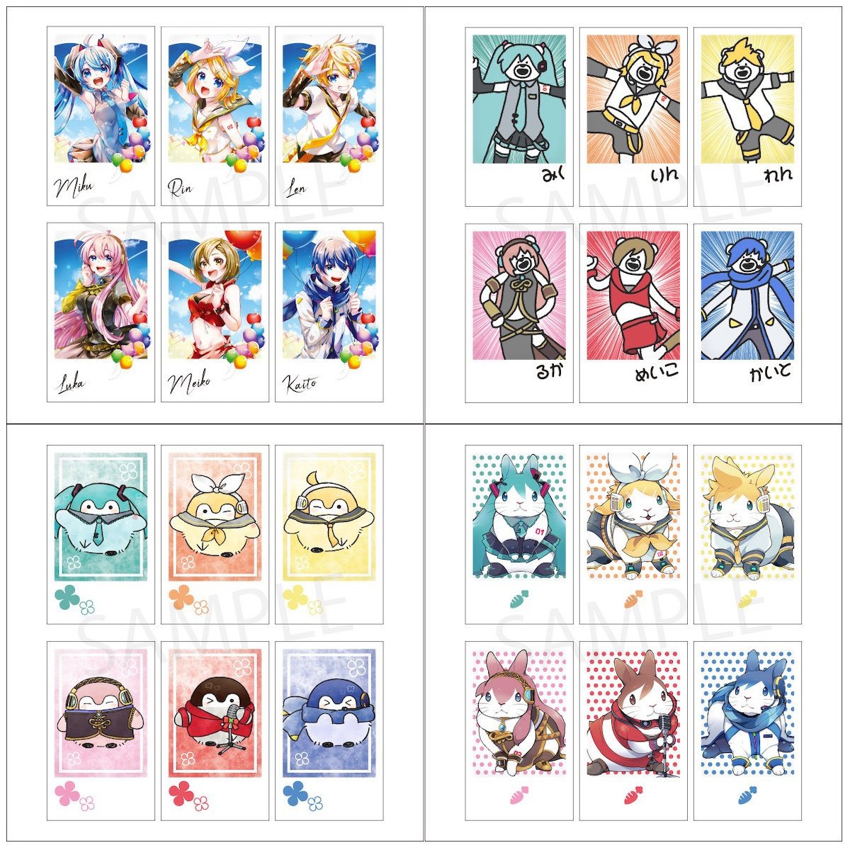 Hatsune Miku Creators Party Polaroid-Style Card Set - Tokyo Otaku