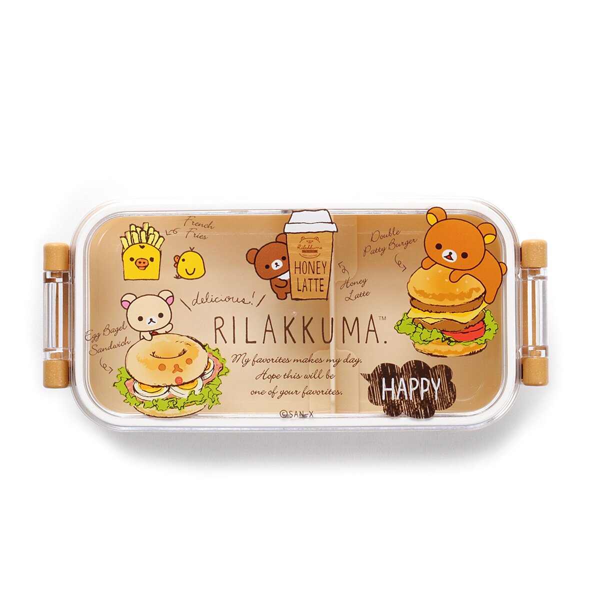 Rilakkuma Two-Tier Lunch Box with Chopsticks - Tokyo Otaku Mode (TOM)