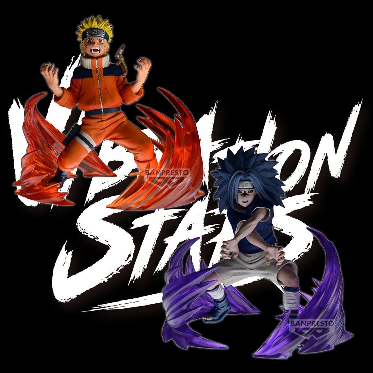 Vibration Stars Naruto 72 Series 26 & 27 Naruto Uzumaki & Sasuke