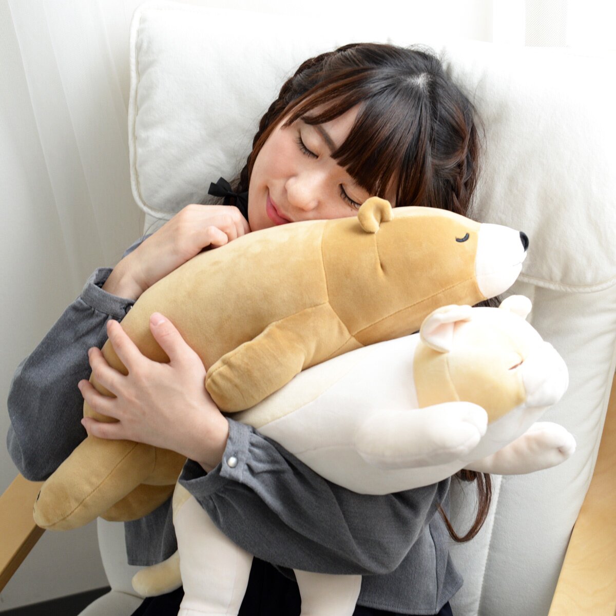 marshmallow animal hug pillows