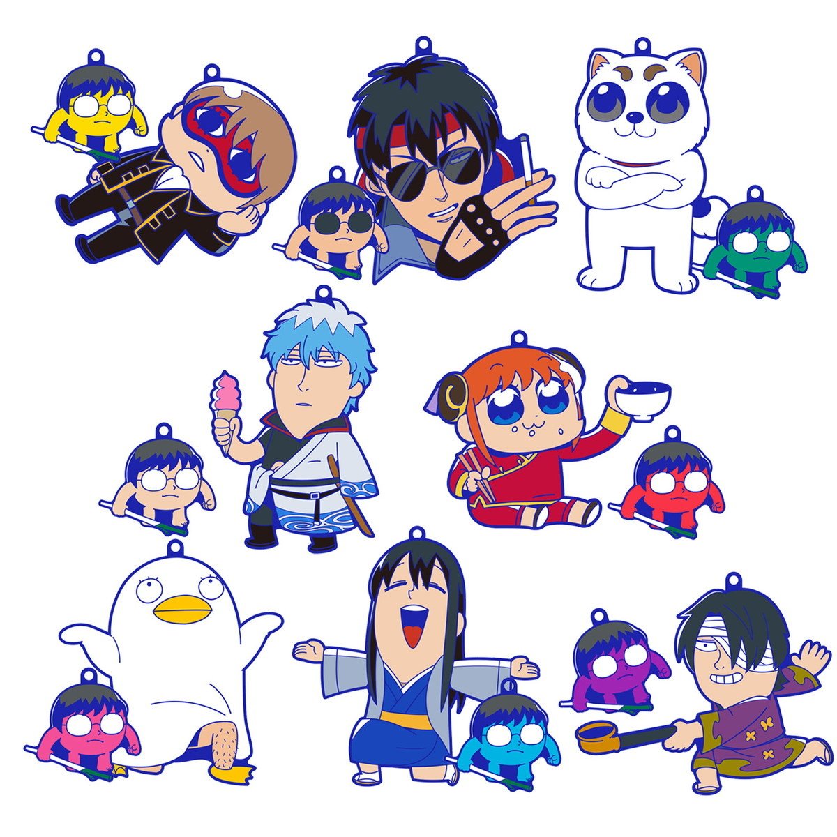 Gintama Okawa Bukubu Osyanty♡Rubber Mascots - Tokyo Otaku Mode (TOM)