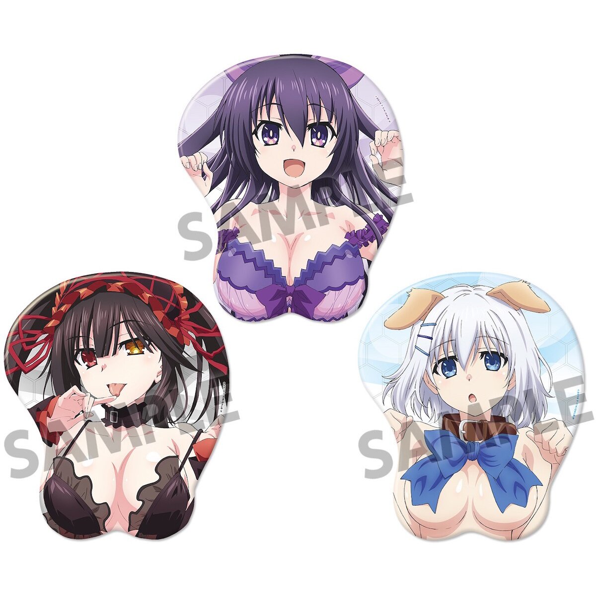 Date A Live III Tohka Yatogami 3D Oppai Mouse Pad