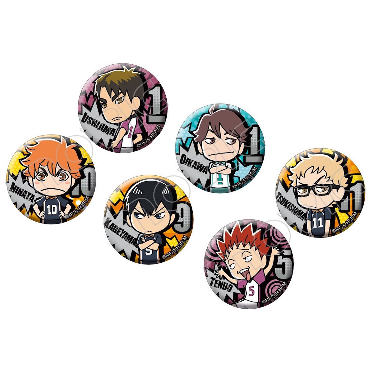 SDCC 2022 Exclusive MONOGRAM Haikyu!! Lanyard Pins Set San Diego