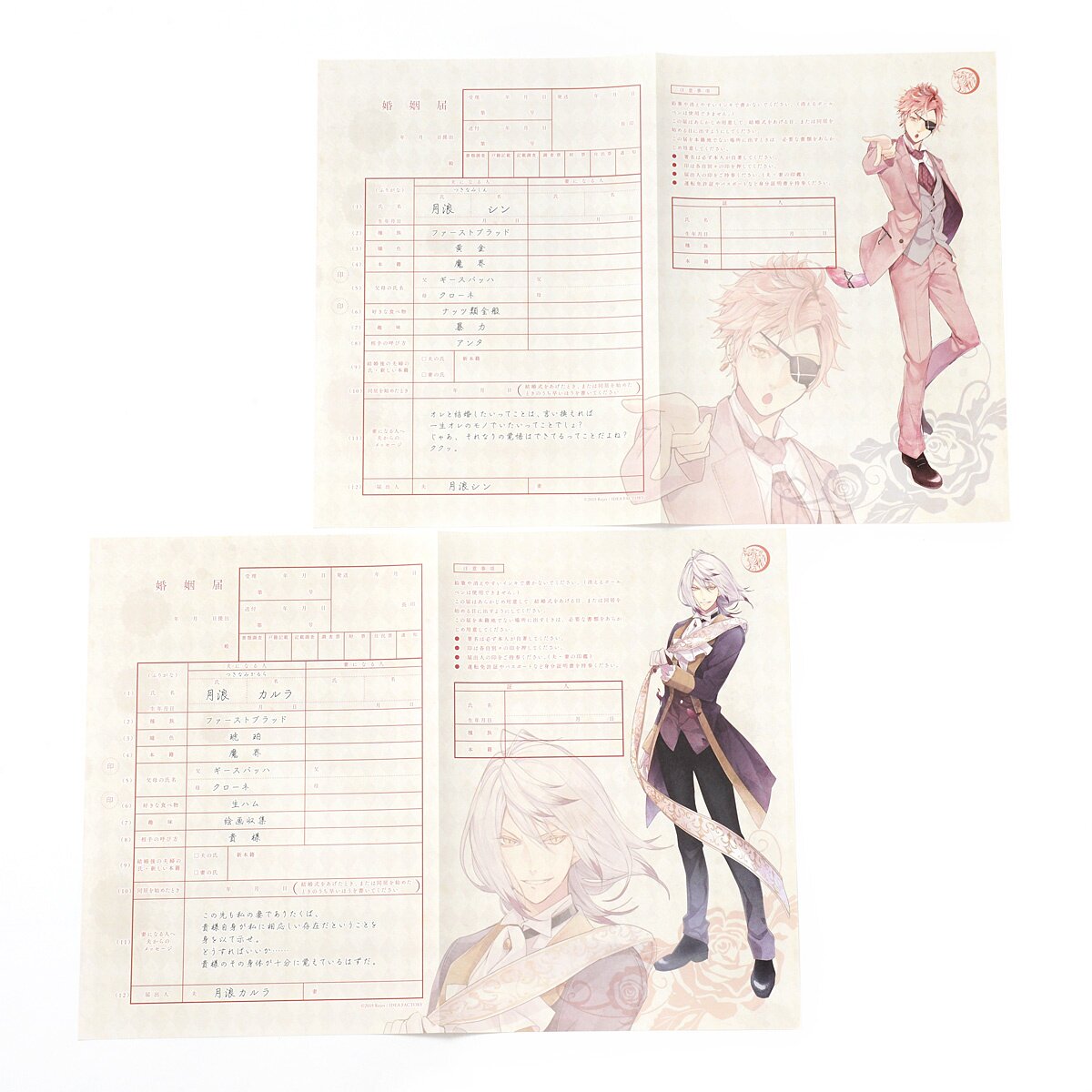 Diabolik Lovers Bloody Bouquet Clear File Folder - Tokyo Otaku