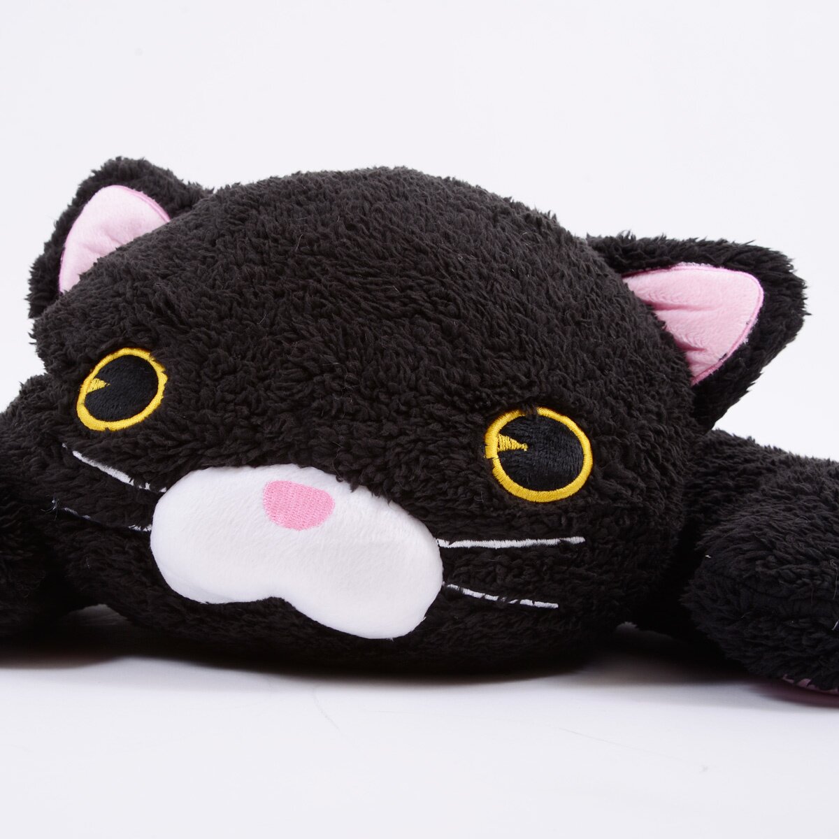 Black cat body outlet pillow