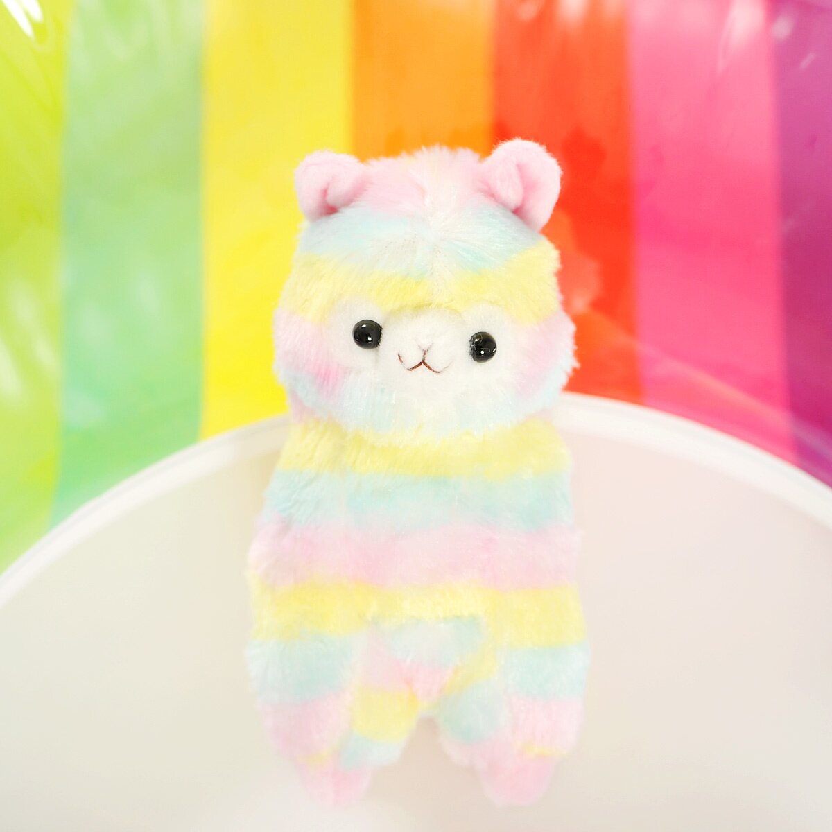 amuse alpacasso rainbow alpaca plush