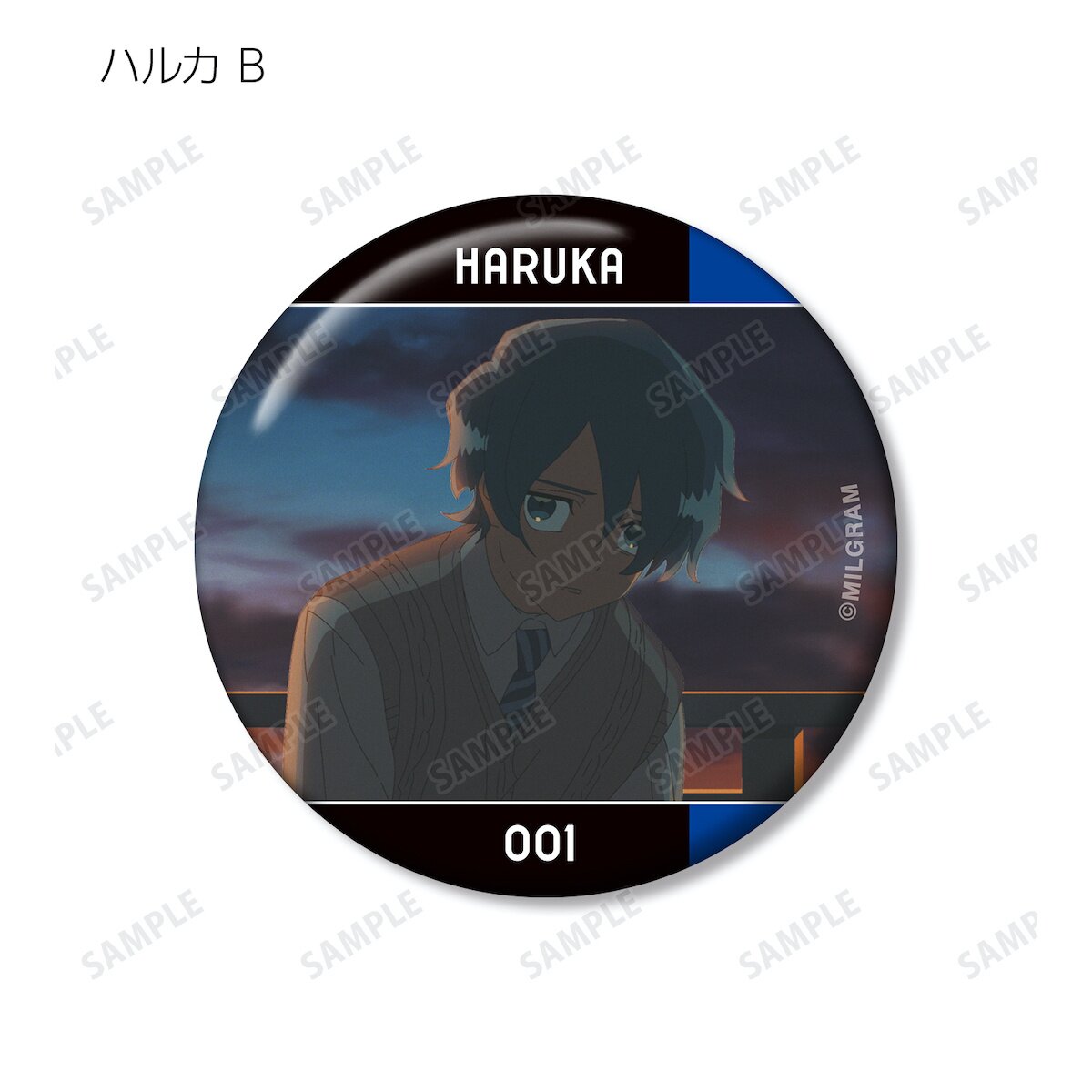 Milgram Haruka Zenchi Zenno Trading MV Pin Badge Complete