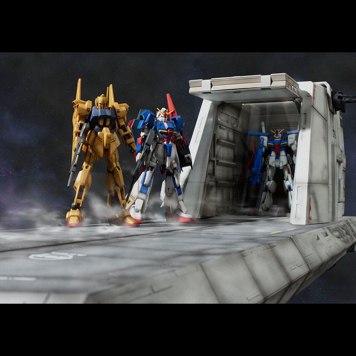 megahouse zeta gundam argama catapult deck