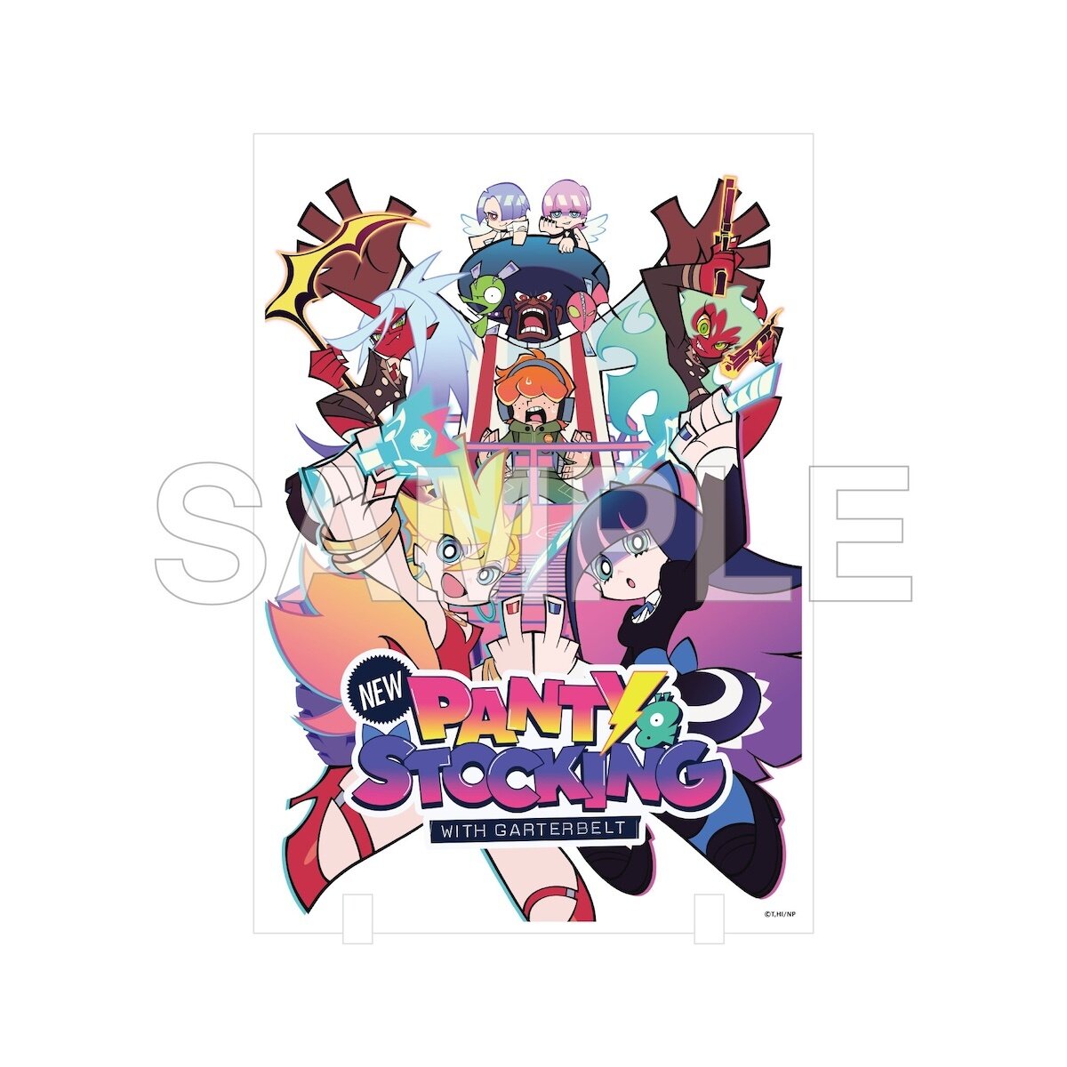 New Panty & Stocking with Garterbelt Acrylic Illustration Panel