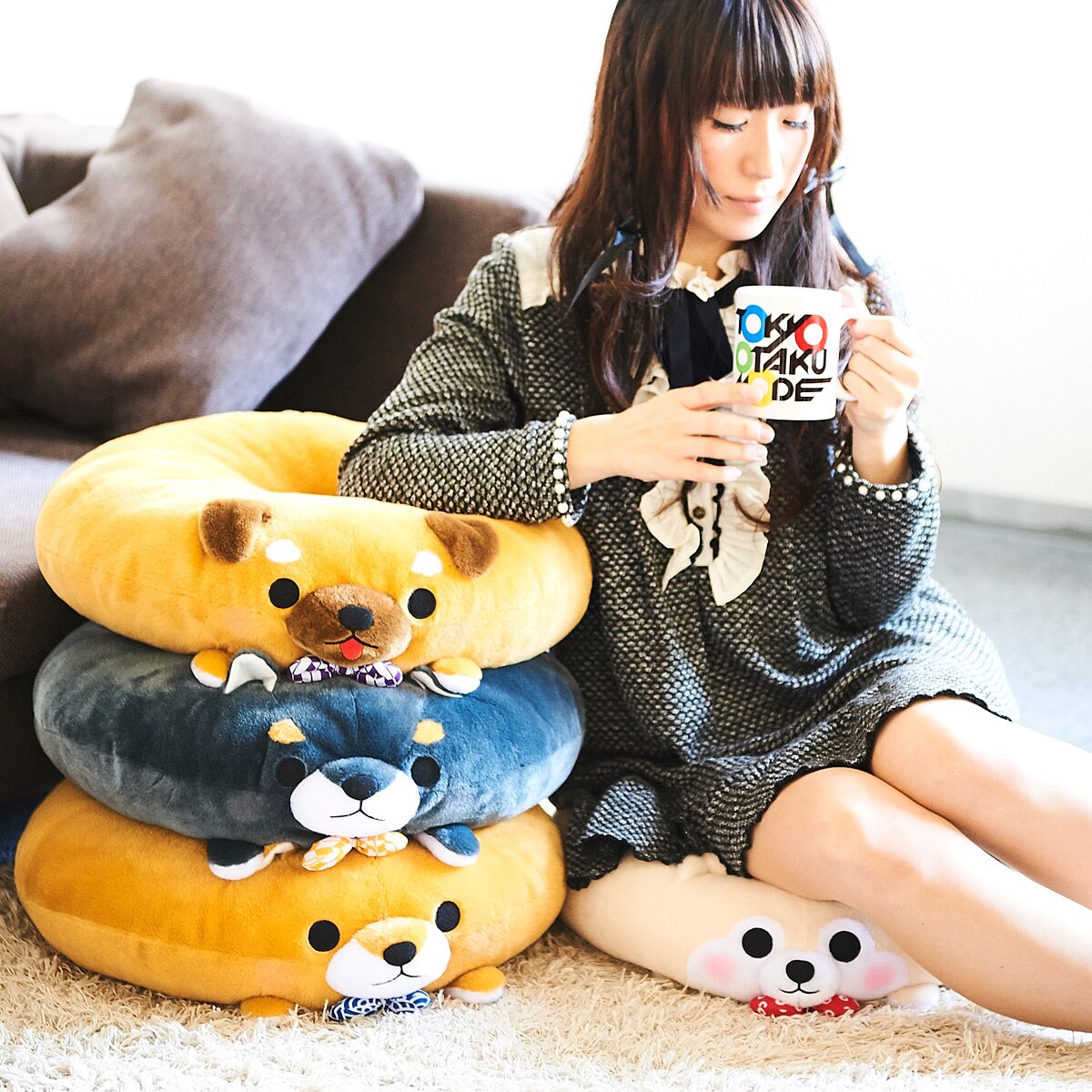 Mameshiba San Kyodai Dog Donut Cushions - Tokyo Otaku Mode (TOM)