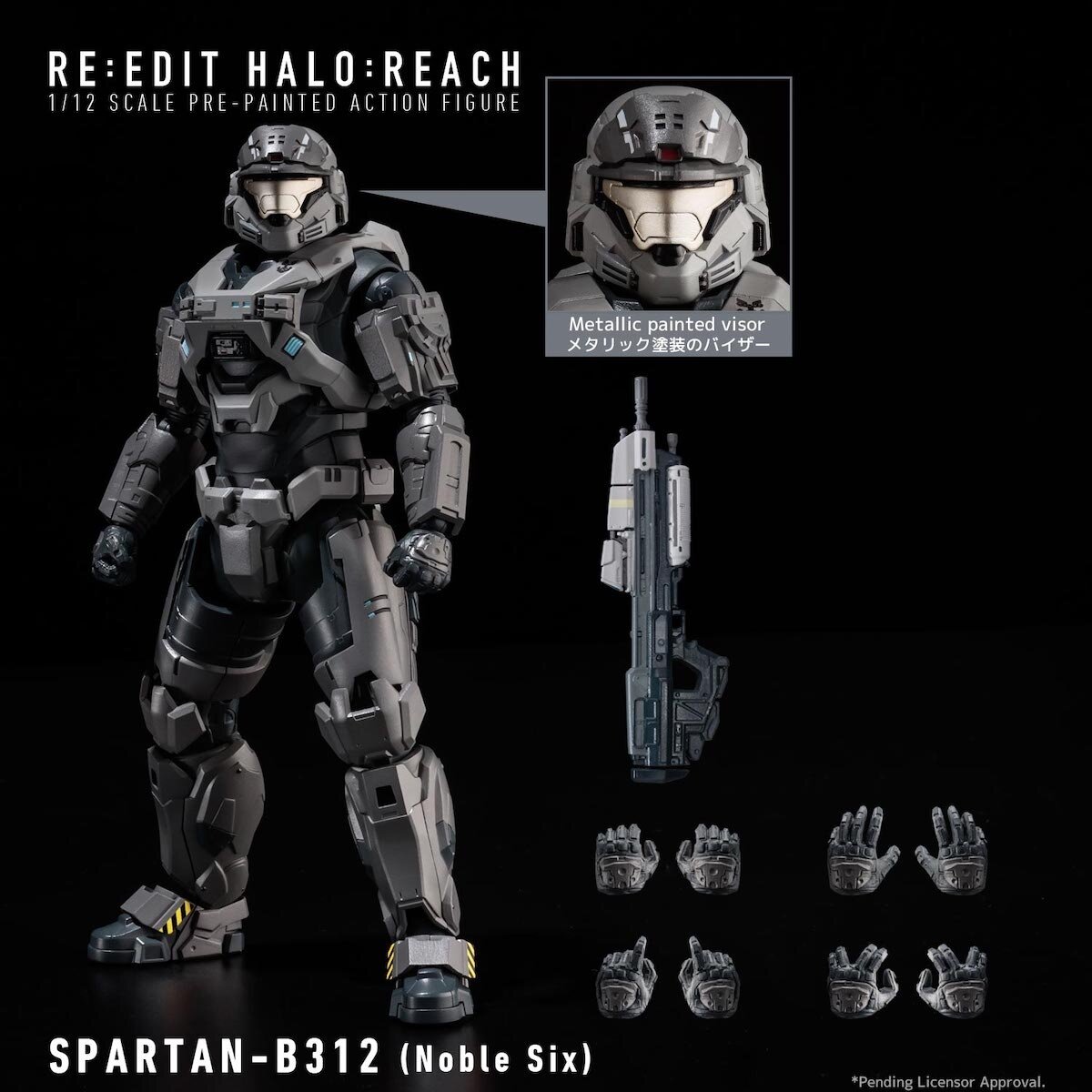 Re:Edit Halo:Reach Spartan-B312 (Noble Six) 1/12 Scale Action