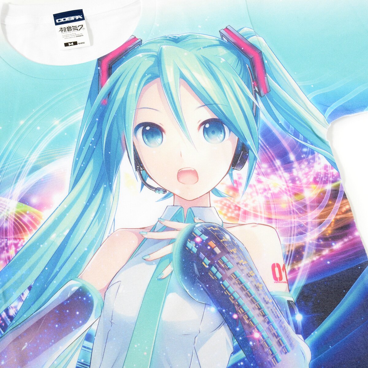 Hatsune Miku V3 Full Graphic White T-Shirt Ver. 2.0