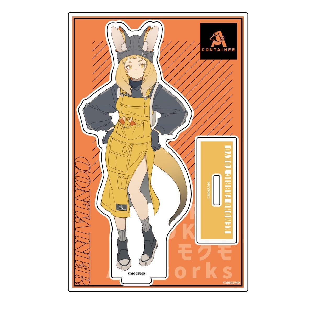 Mogumo Illustration KEMONO FABRIC TOKYO Acrylic Stand - Tokyo