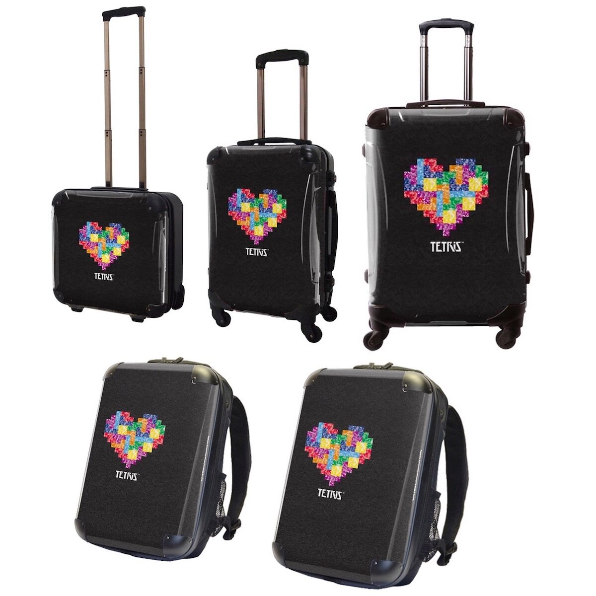 Tetris Art Suitcase & Rucksack Collection: Block (White) - Tokyo Otaku Mode  (TOM)