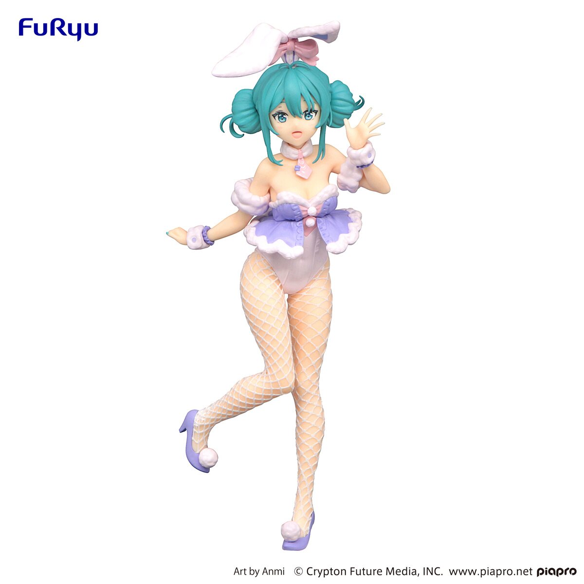 BiCute Bunnies Figure Hatsune Miku: White Rabbit Purple