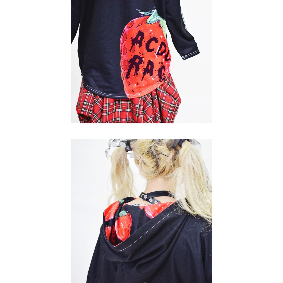 ACDC RAG Strawberry Hoodie Dress - Tokyo Otaku Mode (TOM)