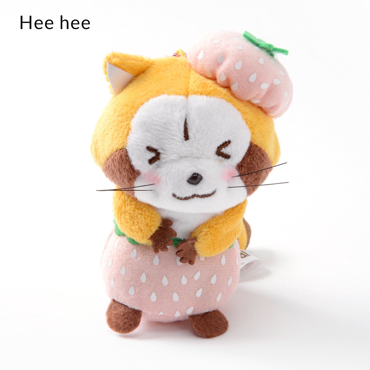 Rascal the Raccoon Strawberry Plush Collection (Ball Chain