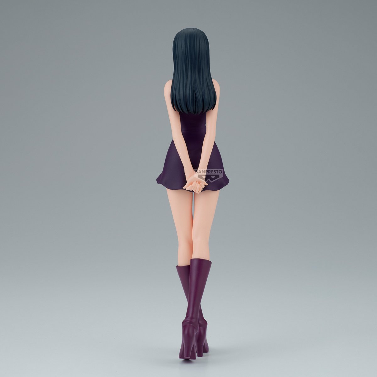 nico robin purple dress OP Nico Robin 15th Anniversary Cosplay Costume Purple Bowknot Tube Top and Skirt with Hat and Long Gloves