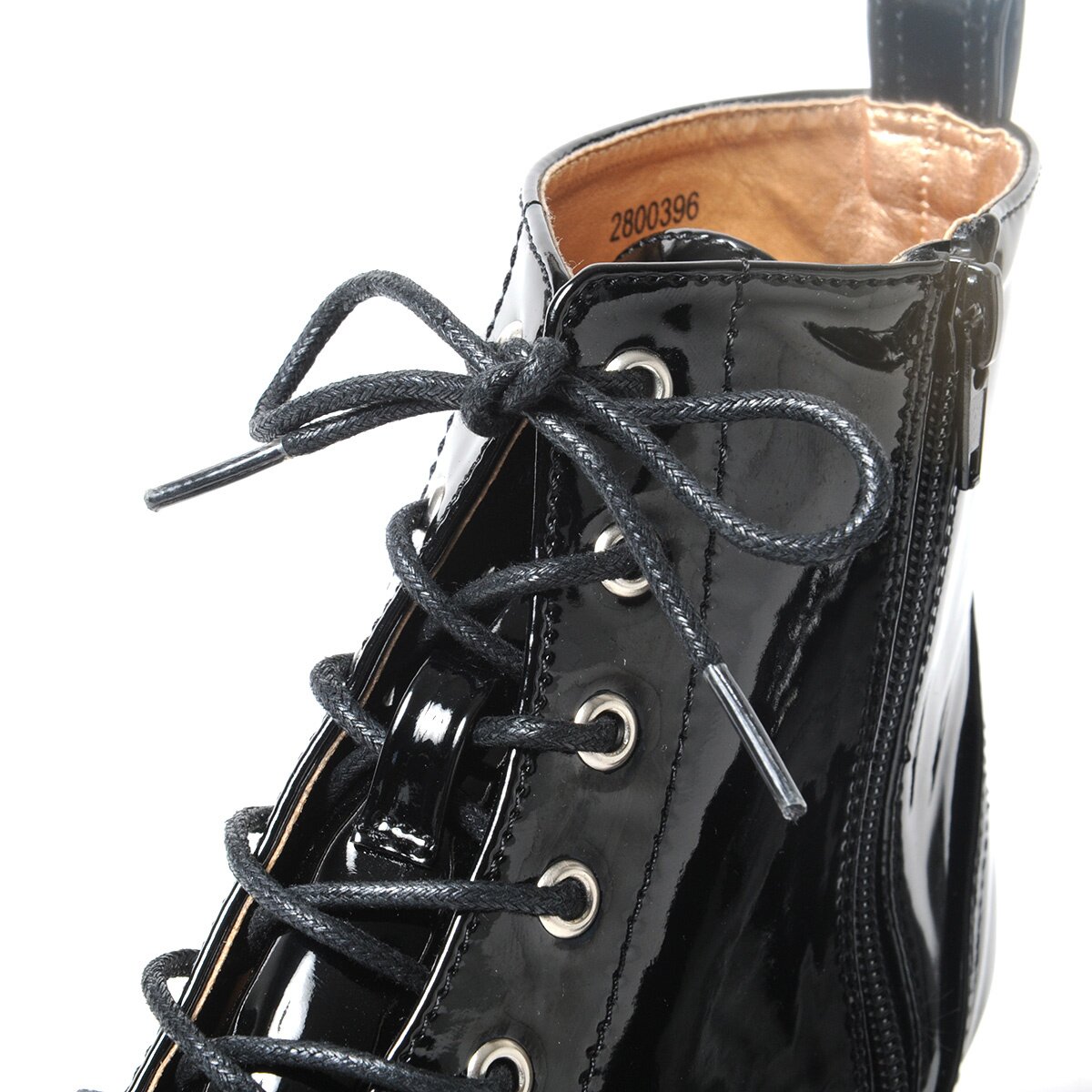 YELLO / TOKYO BLACK PLATFORM SHORT BOOTS