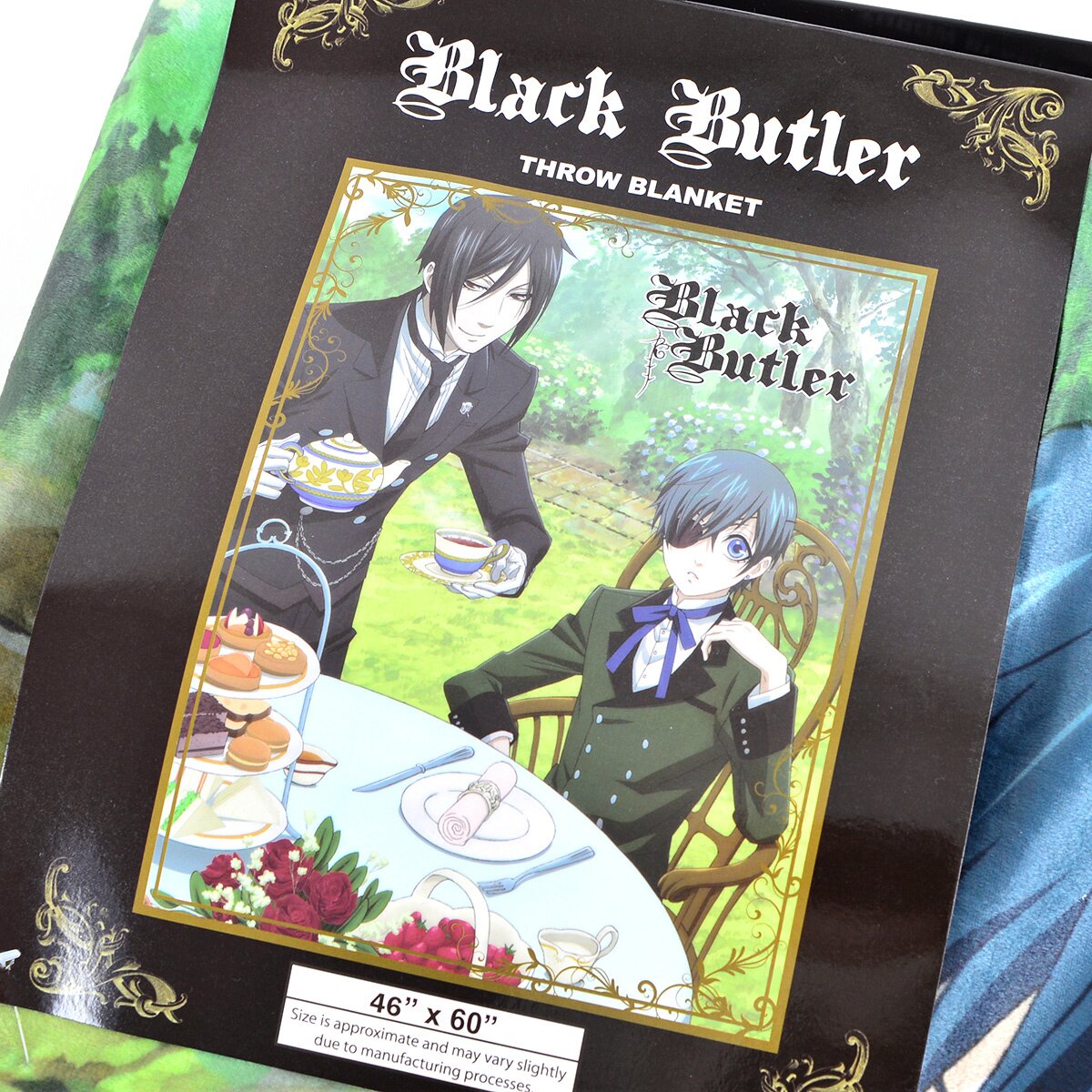 Black Butler Ciel & Sebastian Afternoon Tea Sublimated Blanket Tokyo