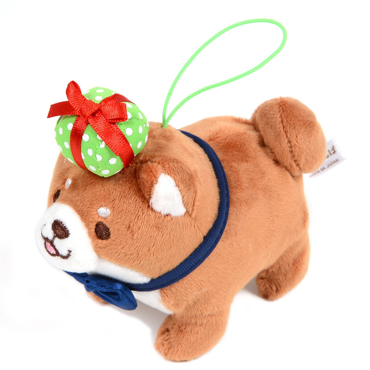 Chuken Mochi Shiba Rice Shop Birthday Standing Mini Strap Plush