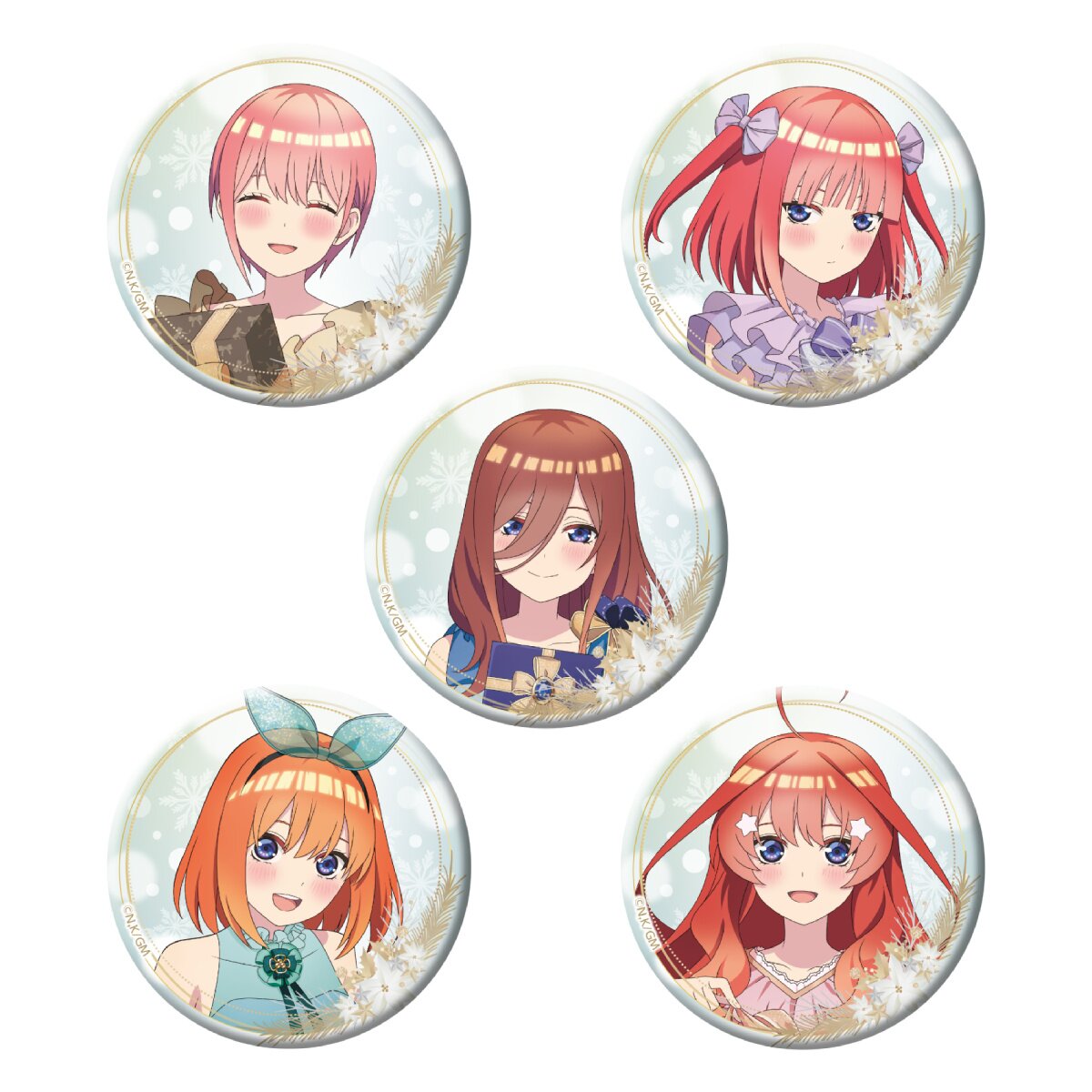 The Quintessential Quintuplets Anime Brooches for Packback 5-toubun No  Hanayome Badge Ichika Nino Miku Yotsuba