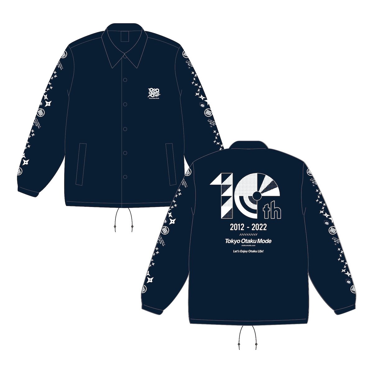 Tokyo Otaku Mode 10th Anniversary Coach Jacket Navy - Tokyo Otaku