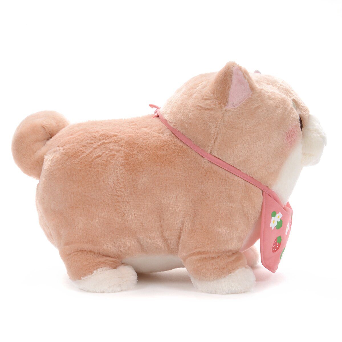 shiba and cat strawberry plush