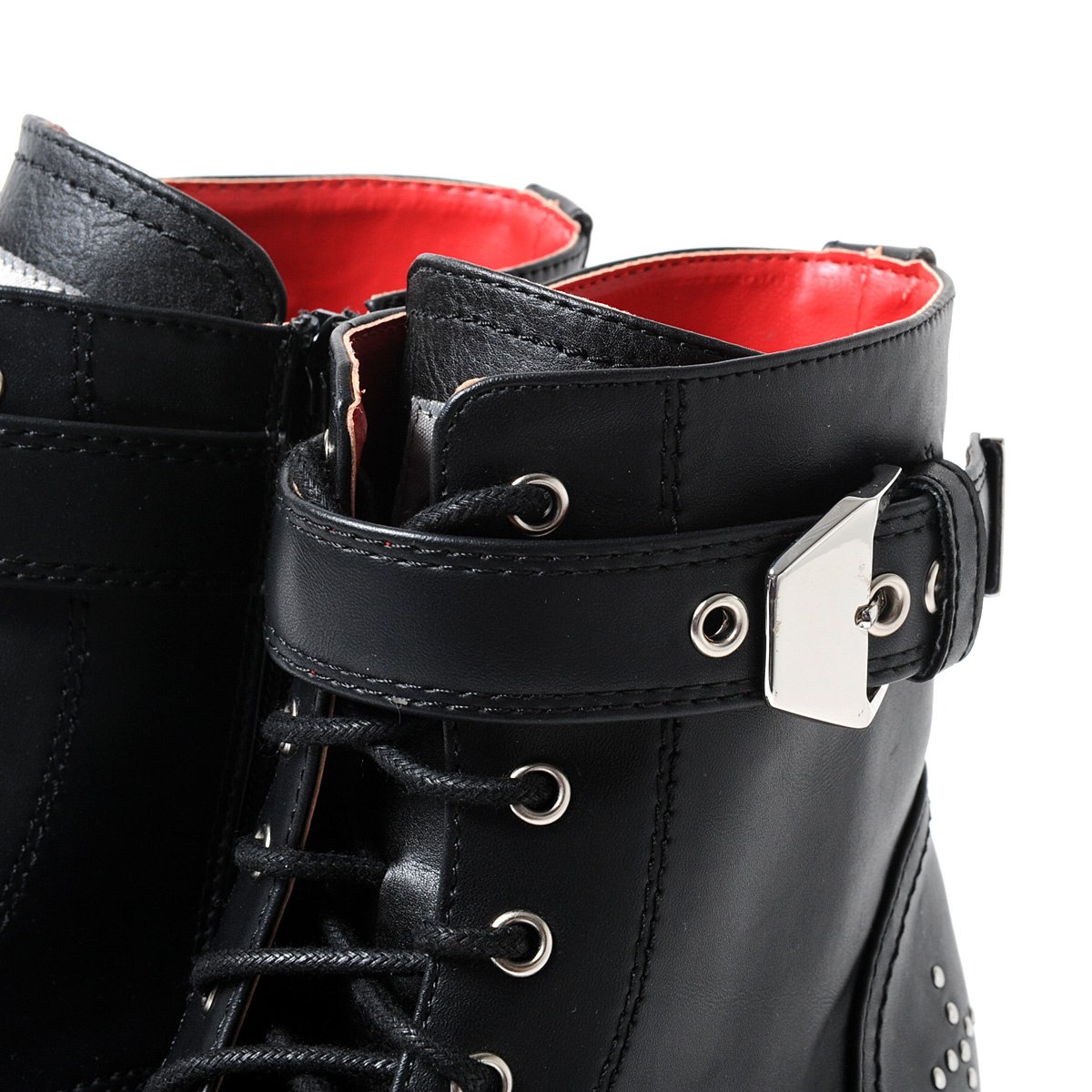 YOSUKE 2015SS Studded Cross Laced Boots: YOSUKE - Tokyo Otaku Mode