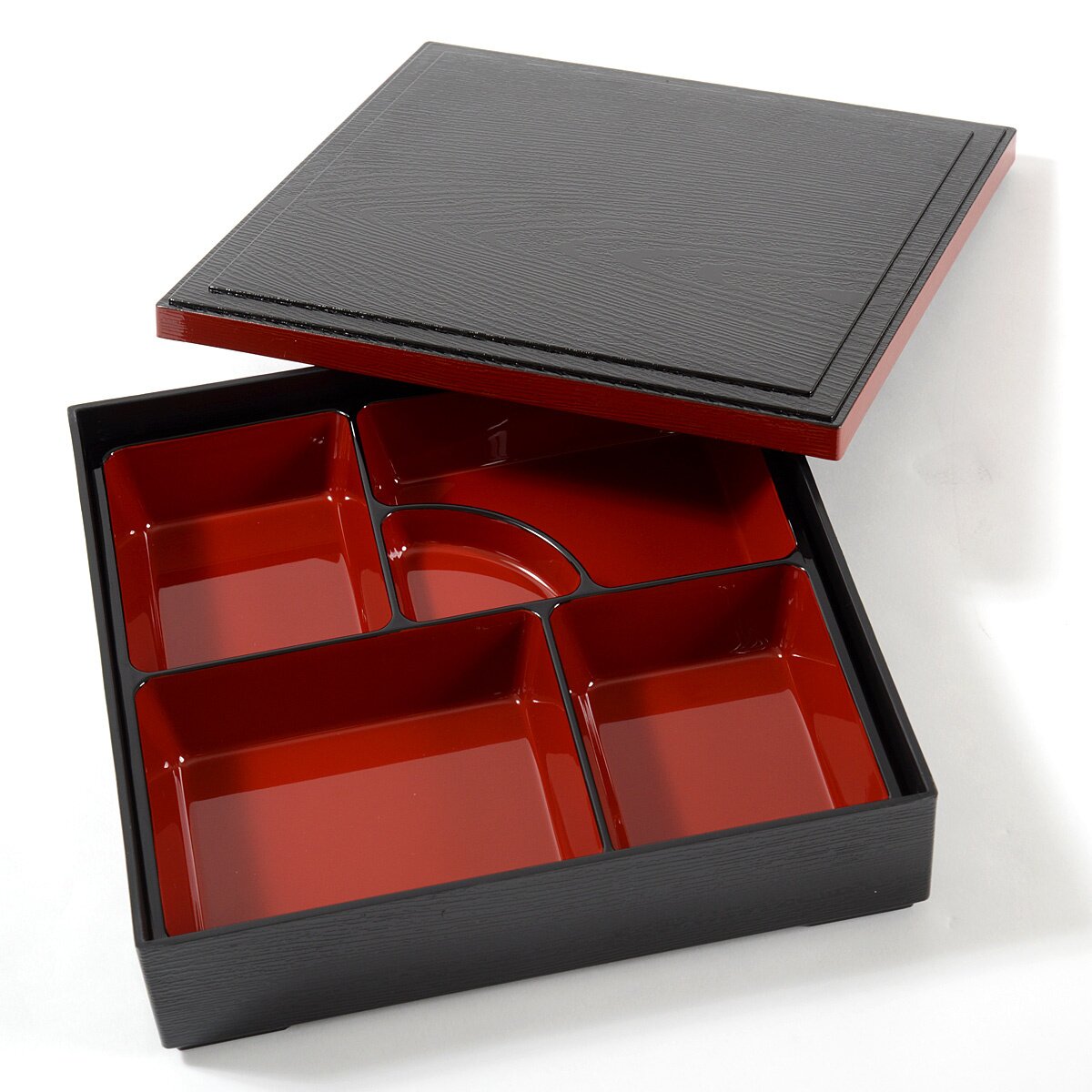 Traditional Black & Red Long Bento Box - Tokyo Otaku Mode (TOM)