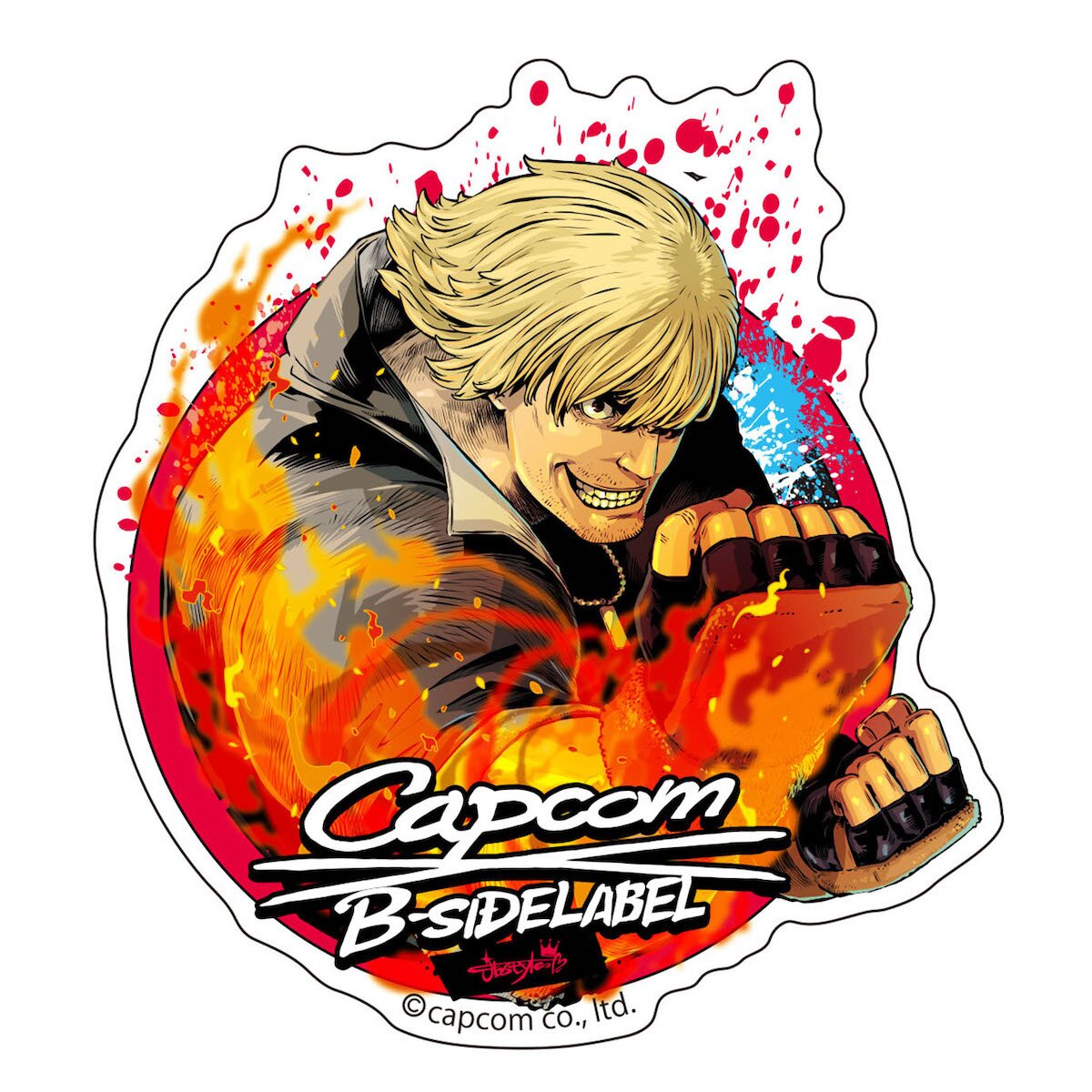 Sticker Cammy Street Fighter 6 CAPCOM40th×B-SIDE LABEL - Meccha Japan