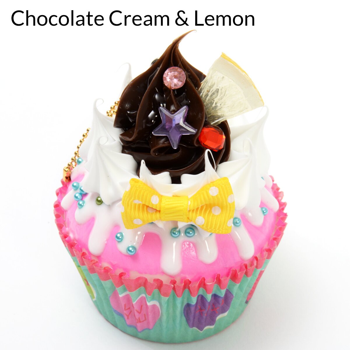 CUP CAKES Resin CLIP KEY CHAIN Bag Charm