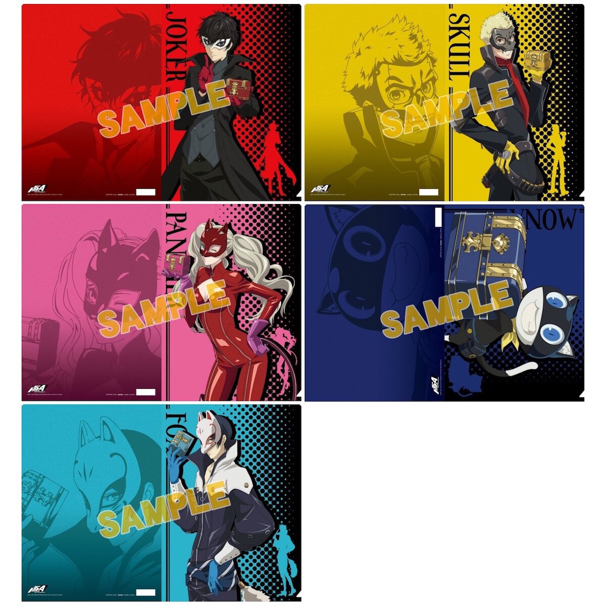 Popular Persona 5: The Animation SEGA collabo cafe limited clear file set