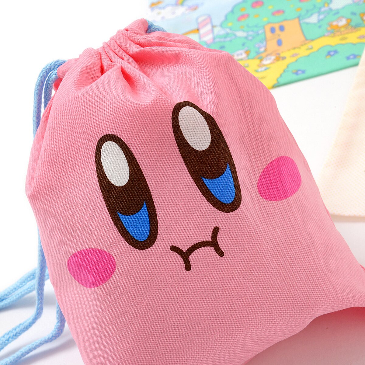 Kirby of The Stars Drawstring Lunch Bag