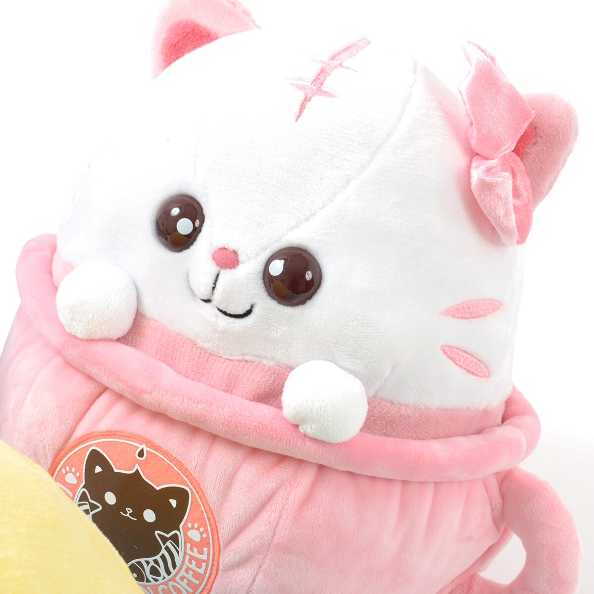 latte kitten coffee plush