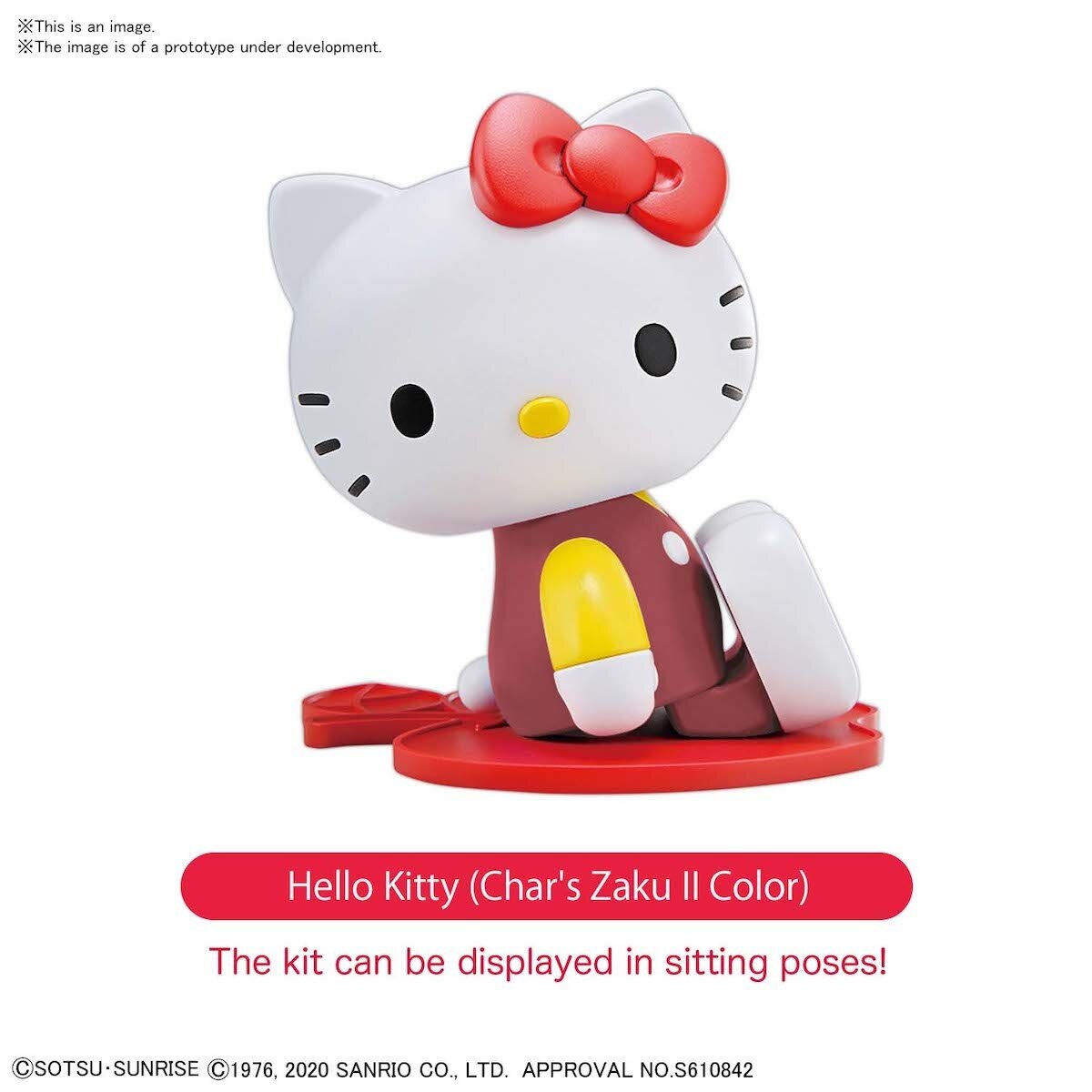 クー様 Hello Kitty x SD Gundam Cross Silhouette MS-06S Char's Zaku