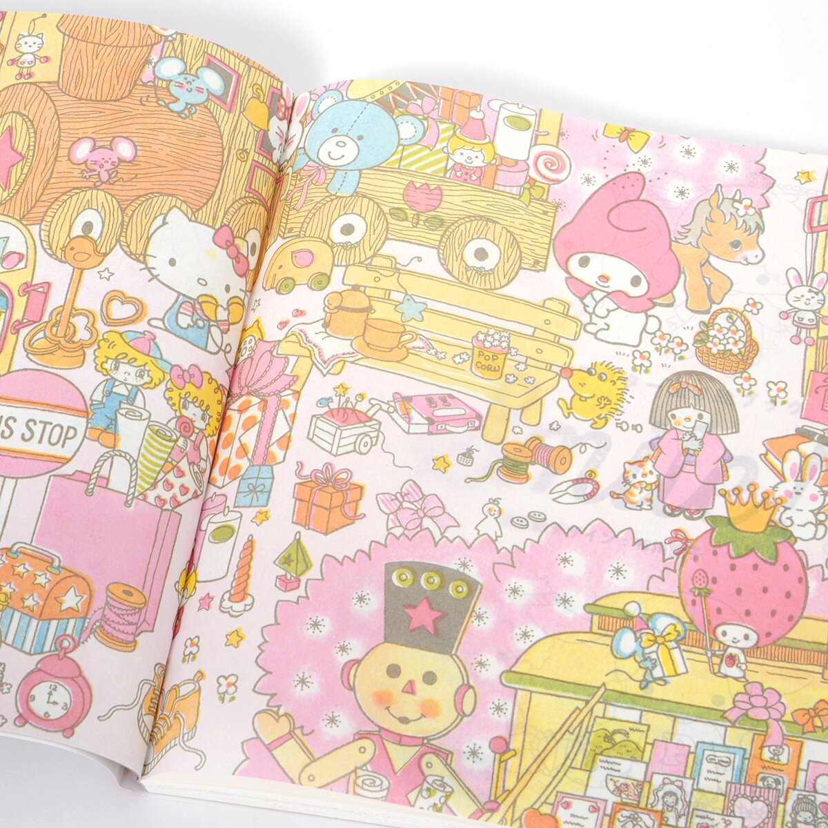 Sanrio Character Coloring Book: Smile! Hello Kitty, My melody, Little Twin  Stars