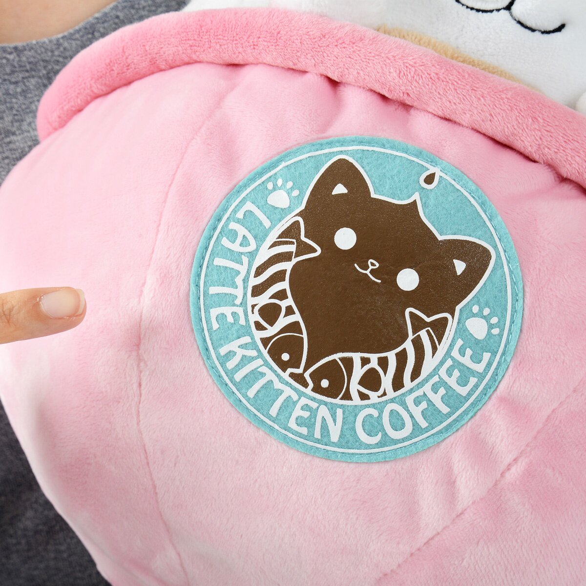 latte kitten coffee plush