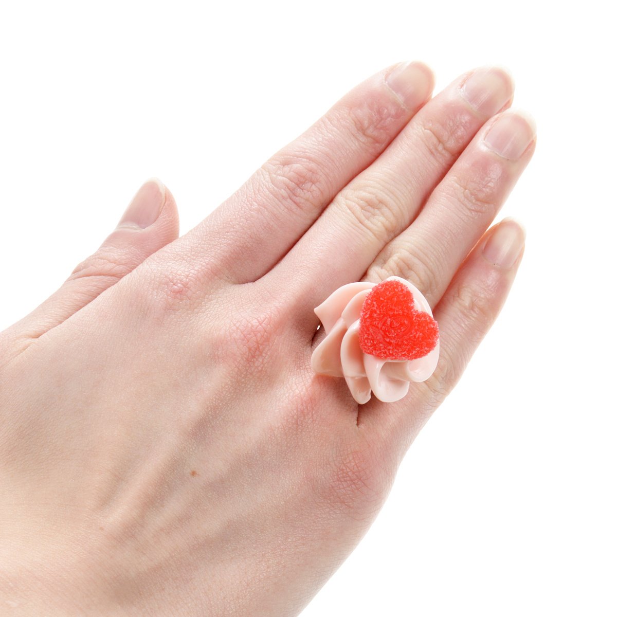 Q-pot. Parlor Love Heart Whipped Cream Ring: Q-Pot. - Tokyo Otaku