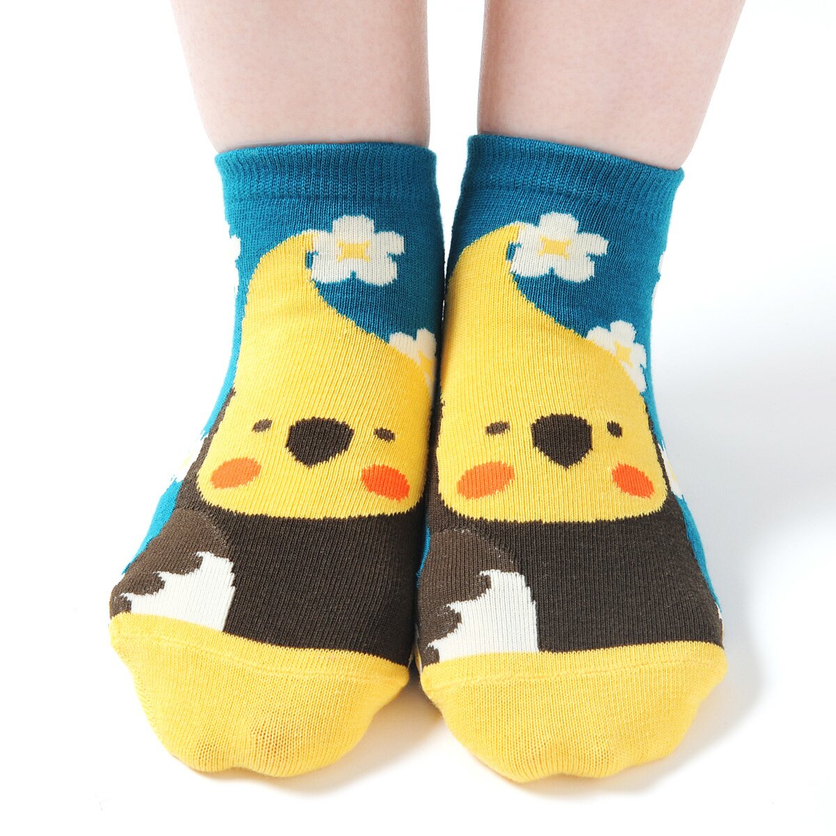 KOTORITACHI Cockatiel Printed Socks (Flower Pattern) - Tokyo Otaku Mode ...